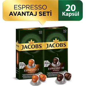 Espresso Kapsül Kahve Avantaj Seti 20 Kapsül
