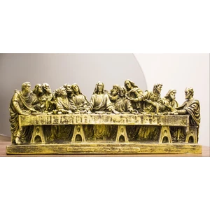 Antioch Artdesign Son Akşam Yemeği Tasarım Biblo 31 cm Büyük Boy Ev Dekor Hediyelik Eşya