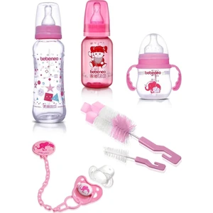 Cam ve Pp Biberon, Fırça, Emzik 5’li Set, Yenidoğan Emzik Biberon Ekonomik 8680579999664BEBEK Seti