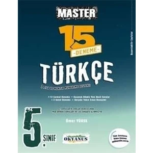 Okyanus Yayınları 5. Sınıf Türkçe Master 15 Deneme