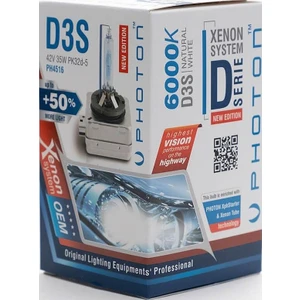 D3S 6000K +%50 Fazla Işık Xenon Ampul