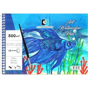 Alex Schoeller A4 Spiralli Water Color Suluboya Dfefteri 300 gr 12'li