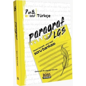 Bons Yayınları 7. ve 8. Sınıf Paragraf LGS Soru Bankası