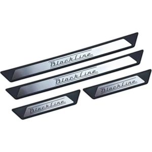 Chevrolet Aveo 2 Hb Krom Kapı Eşik Koruması Blackline 2011 Üzeri 4 Parça