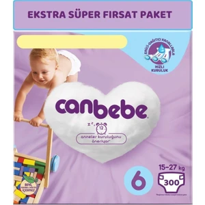 Bebek Bezi Beden:6 (15-27KG) Extra Large 300 Adet Ekstra Süper Fırsat Pk
