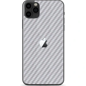 Ipg Apple İphone 11 Pro Dekoratif Arka Koruma Sticker Karbon Fiber Gri