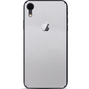 Ipg Apple İphone Xr Dekoratif Arka Koruma Sticker Alüminyum Açık Gri
