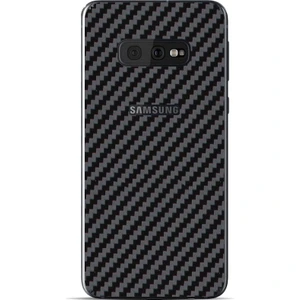 Ipg Samsung Galaxy S10E Dekoratif Arka Koruma Sticker Karbon Fiber Siyah