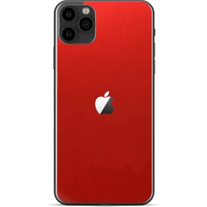 Ipg Apple İphone 11 Pro Max Dekoratif Arka Koruma Sticker Sedefli Kırmızı