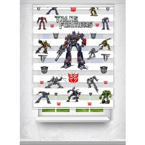 Avart Digital Transformers Robot Baskılı Çocuk Odası Perdesi  - Baskılı Zebra Perde