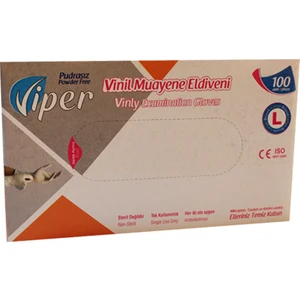 Pudrasız Vinil  Eldiveni Large