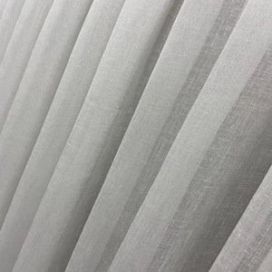 Volper Mekanik VP504 1. Kalite Foldet Keten Tül Perde 1/2,5 Pile Ekru 260 x 250