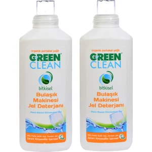 Green Clean Bitkisel Green Clean Jel Bulaşık Makine Deterjanı 2 'li