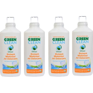 Green Clean Bitkisel Green Clean Jel Bulaşık Makine Deterjanı 4 'lü