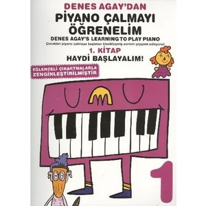 Portemem Yayınları Denes Agay'dan Piyano Çalmayı Öğrenelim-1 Ciltli 72 Sayfa