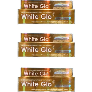 White Glo Sigara Lekeleri İçin Beyazlatıcı Diş Macunu 24 g Avantajlı Paket X 3 Adet