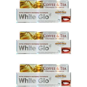 Whıte Glo Çay & Kahve Tüketenlere Beyazlatıcı Diş Macunu 24 g Avantajlı Paket X 3 Adet