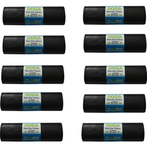 ECOPLAST ÇÖP TORBASI 80X110 CM ENDÜSTRİYEL JUMBO BOY 10 RULO(1 RULO 400 GR 10 ADET)