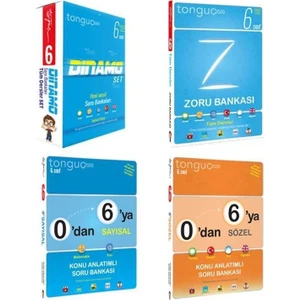 Tonguç Akademi 6. Sınıf 4'lü Set Dınamo Zoru 0'dan 6'ya Sayısal Sözel