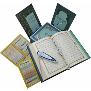 Kur'an Okuyan Kalem Kur'an Yeşil - Orta Boy - Karton Kutulu Kalem Kuran