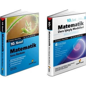 Aydın Yayınları 10. Sınıf Matematik Soru Bankası + Ders İşleyiş Modülleri Seti 2 Kitap