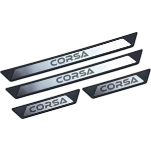 Opel Corsa C Krom Kapı Eşik Koruması 2000-2006 4 Parça