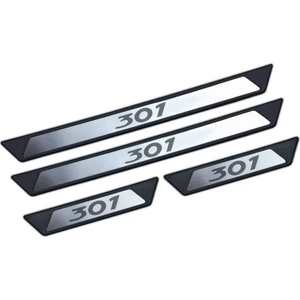 Peugeot 301 Krom Kapı Eşik Koruması 2017 Üzeri 4 Parça