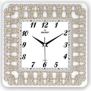 Ayp 94-B Galaxy Duvar Saati Kare Beyaz