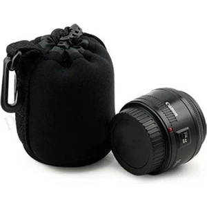 Canon 50MM Lens Için Neopren Yumuşak Kılıf Koruyucu Kılıf Lens Çantası