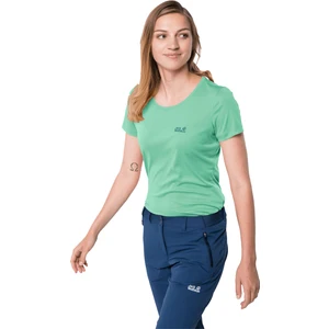 Jack Wolfskin Yeşil Bisiklet Yaka T-Shirt