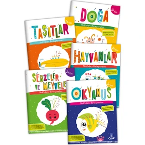 4 Yaş Tanımlayıcı Eğitici Etkinlik “4 Yaş Noktaları Birleştirelim” Eğlenceli Okul Öncesi Set 5 Kitap