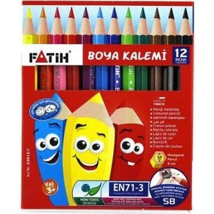 12 Renk 1/2 Yarım Boy Kuru Boya 33012