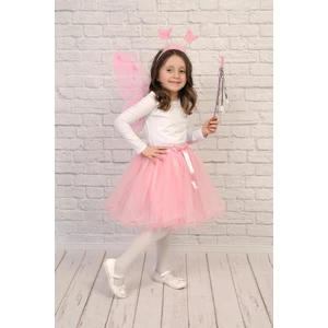 Sedacan Kostüm Kız Kelebek Etekli Kanat Set Takım Kostüm