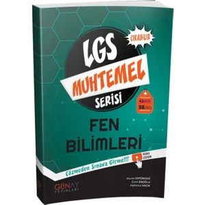 Günay Yayınları Gün&Ay Yayınları Muhtemel Serisi LGS Fen Bilimleri Soru Bankas