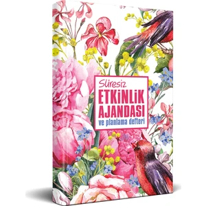 Halk Kitabevi Gül Bahçesi Süresiz Etkinlik Ajandası ve Planlama Defteri 13,5 x 21 cm