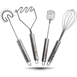 Polo Chef Proline 4 Parça Paslanmaz Çelik Çırpıcı Seti