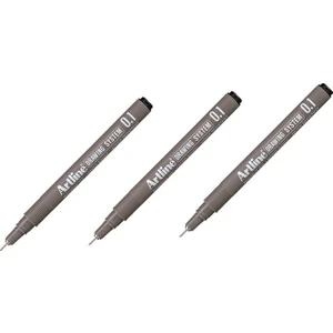 Drawing System Teknik Çizim Kalemi Siyah 0.1 mm