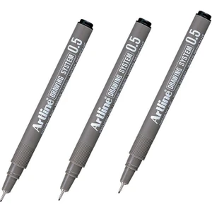 Drawing System Teknik Çizim Kalemi Siyah 0.5 mm