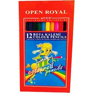 Open Royal Uzun Kuru Boya Kalemi 12'li