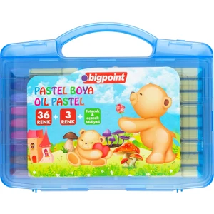 Pastel Boya 36+3 Renk - Mavi Çantalı