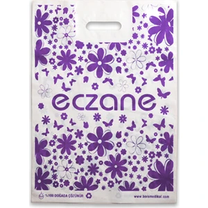 Bora Medikal Takviyeli Eczane Poşeti Mor Kalite 33 x 45 cm 250 'li
