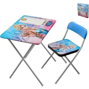 Mavi Karlar Ülkesi Çalışma Masası-Sandalye Snow Stars BRN-780