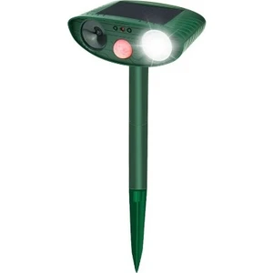 Wipest Köpek Kedi Tilki Ayı Kurt Kovucu Ultrasonik Güneşenerjili Cihaz Toprak Monte Bahçe Açık Alan