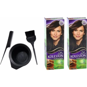 Koleston Naturals Saç Boyası 50 ml Kahve 4/0 X2 Adet+Boyama Seti
