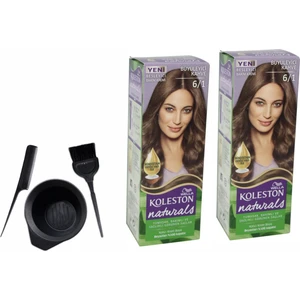 Koleston Naturals Saç Boyası 50 ml 6/1 Büyüleyici Kahvex2 Adet+Boyama Seti