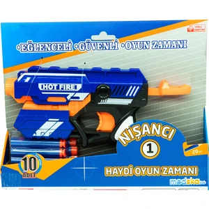 Yumuşak Sünger Köpük Mermi Atan Nerf Nişancı Nörf  Tabanca