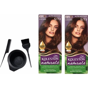 Koleston Naturals Saç Boyası 50ML 5/73 Altın Kestanex2 Adet+Boyama Seti