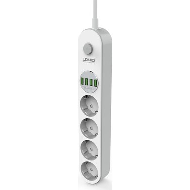Ldnio Grup Priz 4lü - 3.4A 4x USB Çıkışlı 2 metre -SE4432 Fiyatı
