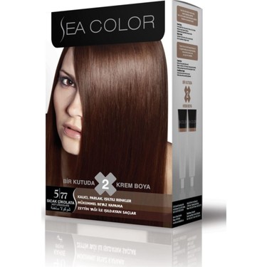 Sea Color Saç Boyası 2 Li Krem Set 5/77 Sıcak Çikolata x 2 Fiyatı