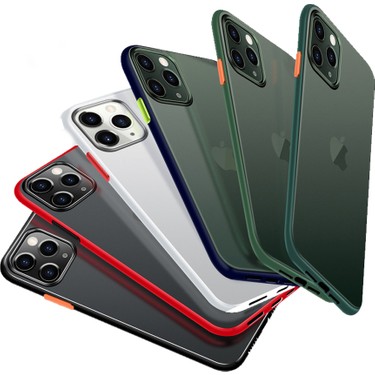 KZY Apple iPhone X Kılıf Silikon Kenarlı Renkli Düğmeli Mat Fiyatı